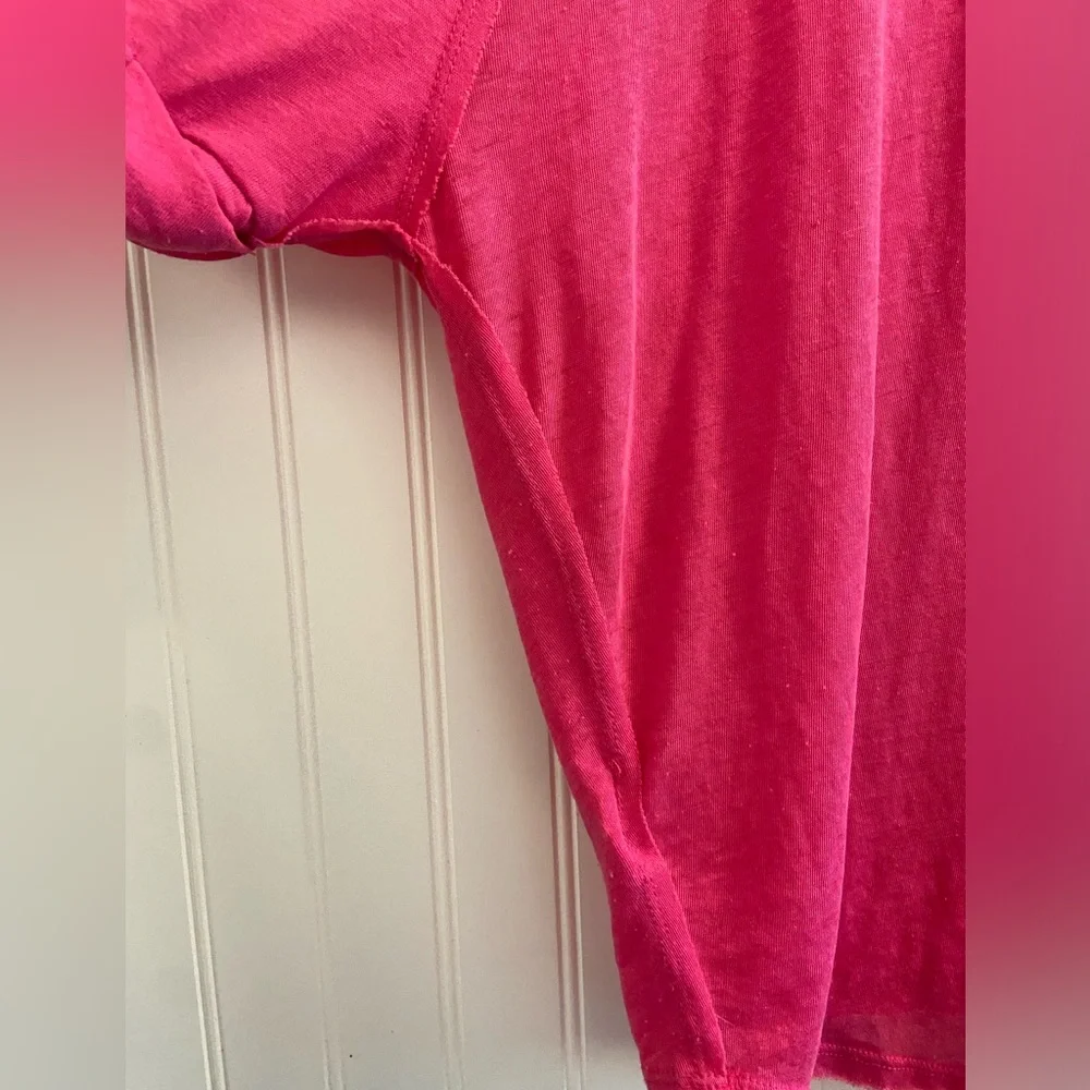 We the free oversized semi sheer short sleeve top XS - Picture 6 of 8